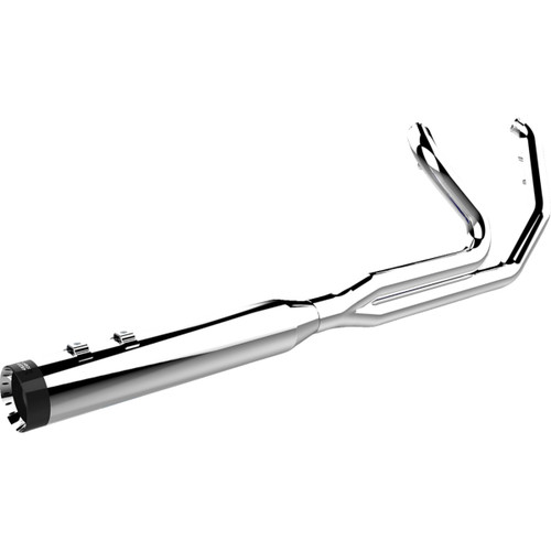 Khrome Werks #200770-SR - 2-into-1 Outlaw-SR Exhaust System - Chrome - Without End Cap - M8 Touring