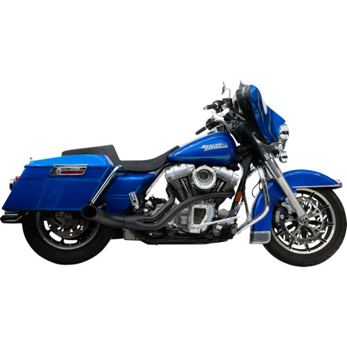 Trask #TM-5740BK - 2-into-1 Up Yours Exhaust System - Twin Cam - Black