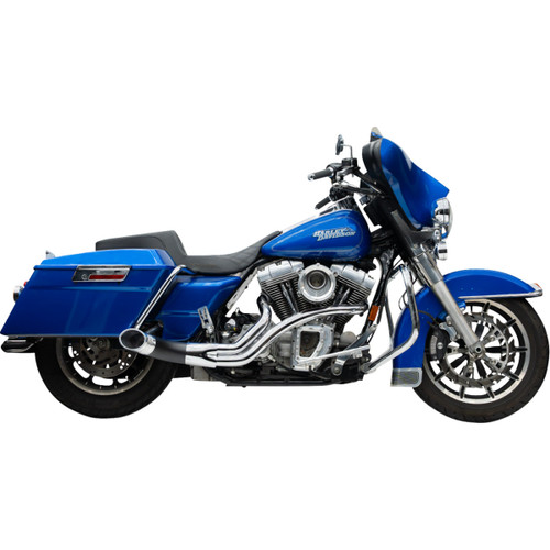 Trask #TM-5740CH - 2-into-1 Up Yours Exhaust System - Twin Cam - Chrome