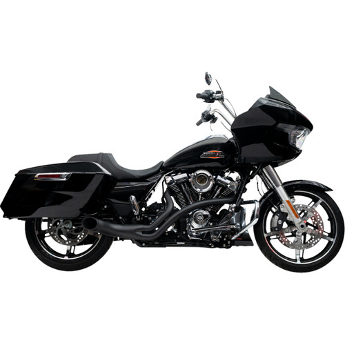 Trask #TM-5760BK - 2-into-1 Up Yours Exhaust System - M8 - Black