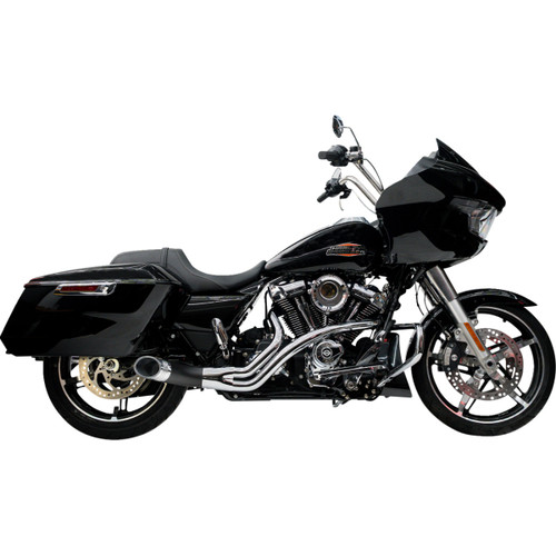Trask #TM-5760CH - 2-into-1 Up Yours Exhaust System - M8 - Chrome