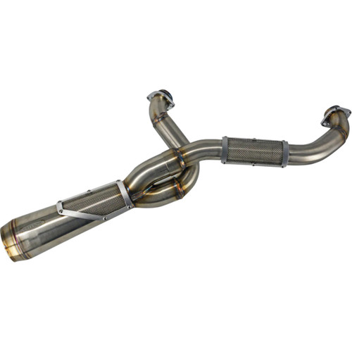 Trask #TM-5132 - 2-into-1 Big Sexy Exhaust System - Stainless - M8 Softail
