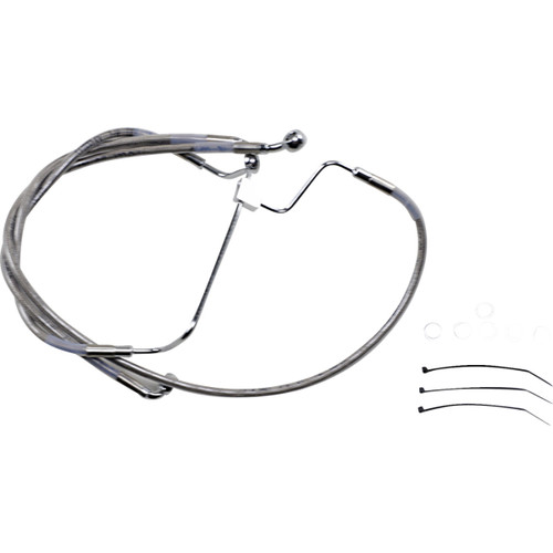 Drag Specialties - Brake Line - +6" - Stainless Steel