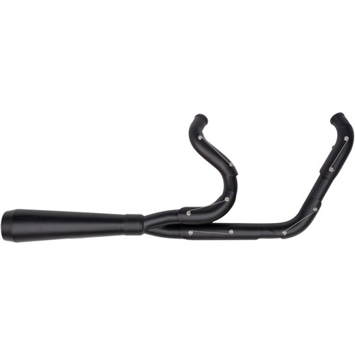 Trask #TM-5030BKBK - 2-into-1 Assault Exhaust System - Full Black on Black