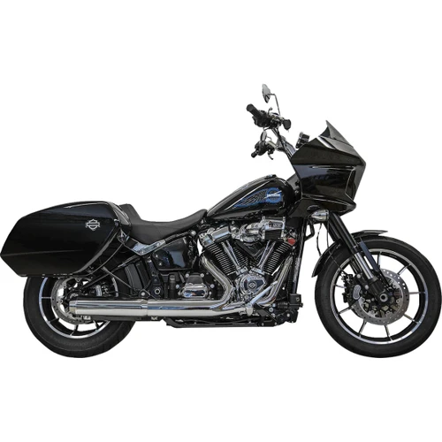 Bassani Xhaust #1S38FP - 4" Slip-On Muffler with 2-1/2" x 10" Baffle Core - Chrome - 49-State