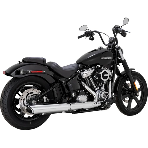 Vance & Hines #16750 - Twin Slash Slip-On Muffler - Chrome - Softail