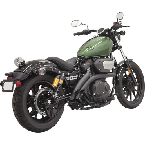 Bassani Xhaust #3B1F2B - Sweeper Exhaust - Black - Bolt