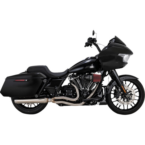 Vance & Hines #27347 - 2-into-1 Gaslighter Exhaust System - M8 Touring - Brushed