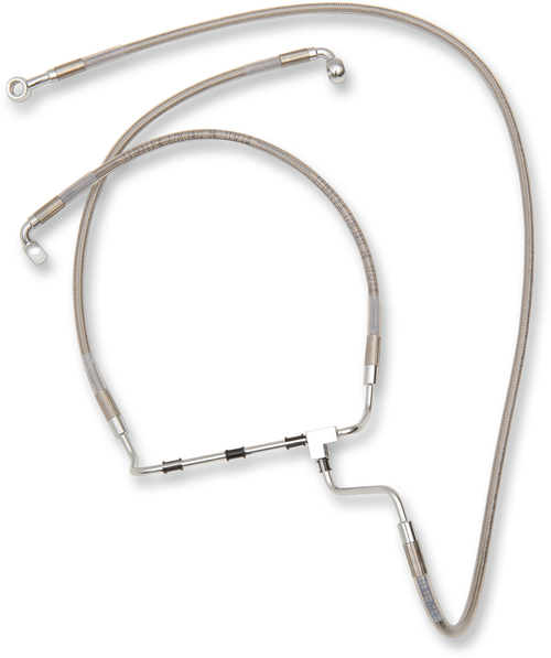 Drag Specialties Brake Line - +10" - Stainless Steel
