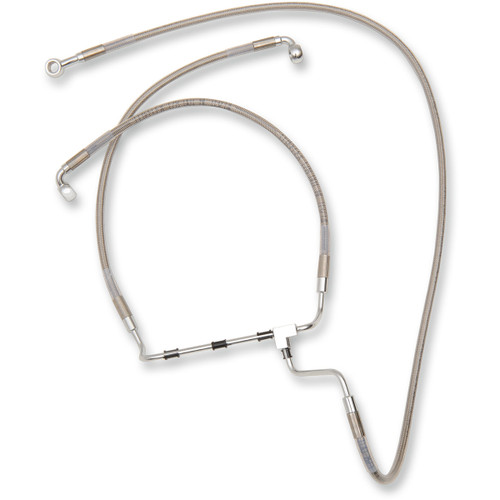 Drag Specialties - Brake Line - +10" - Stainless Steel
