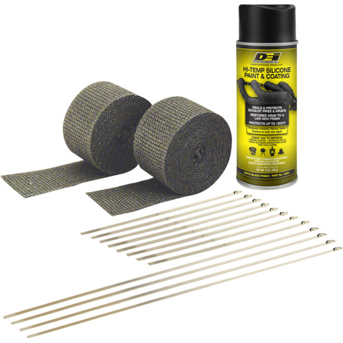 DEI #901330 - Exhaust Wrap Kit - Black/Black