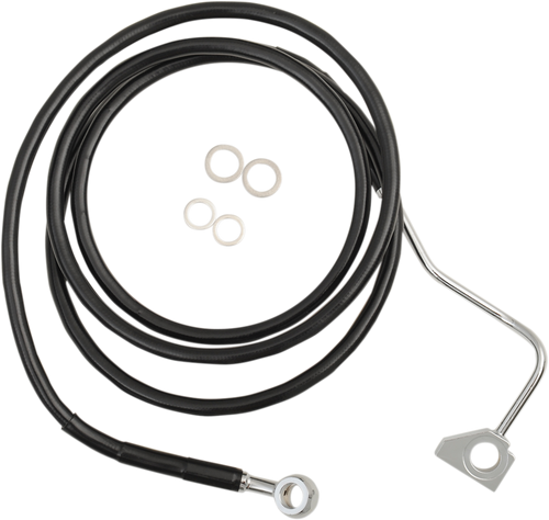 Brake Line - Front - Black - +8" with ABS