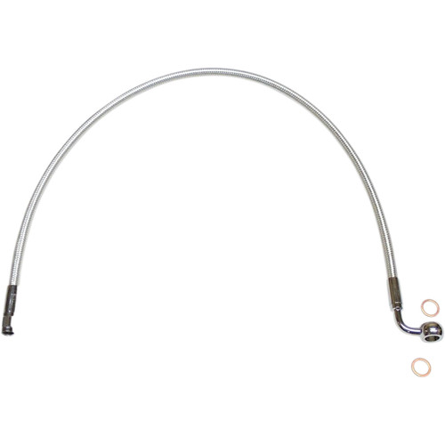 Magnum Shielding #AS37232 - Brake Line - 10 mm-90° - 32" - Sterling Chromite II