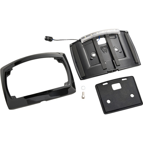 Ciro #40520 - License Plate Frame - LED - Curved - Black