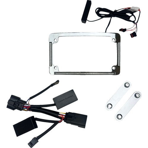 Custom Dynamics #TF05-23-C - License Plate Frame - LED - Chrome