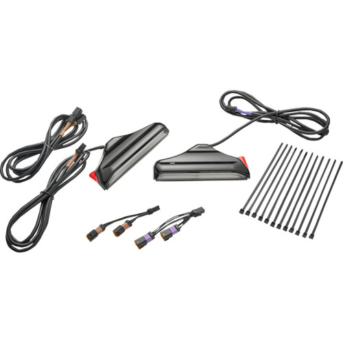 Ciro #42121 - Fork Lights with Lightstrike Compatibility - Black - '24-'25 FLHX/FLHXU/FLTRX
