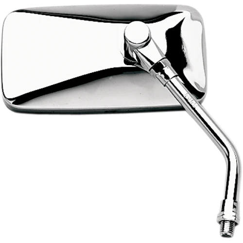 Emgo #20-42443 - Mirror - Cruiser - Side View - Rectangle - Chrome - Right - Each