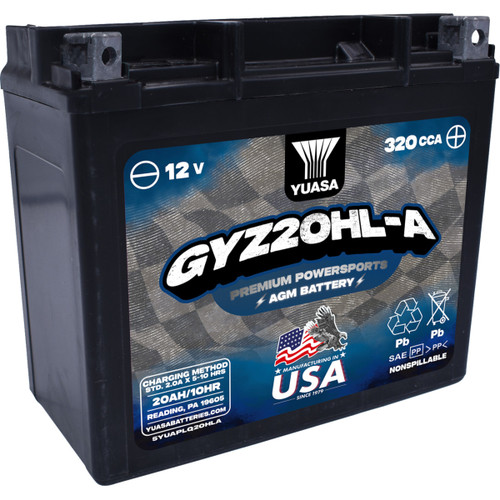 Yuasa #YUAM720GHLA - AGM Battery - GYZ20HL-A