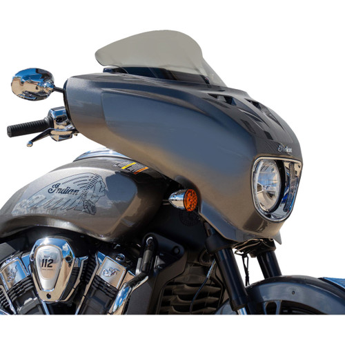 Klock Werks #KWW-04-0645-T - Flare® Windshield - 9" - Tint - Chieftain PowerPlus/Roadmaster PowerPlus