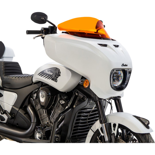Klock Werks #KWW-04-0652 - Windshield - 9" - Orange - Chieftain PowerPlus/Roadmaster PowerPlus