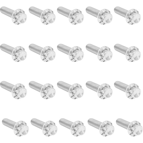 Arlen Ness #300-944 - Bolt Kit - Rocker Box - 12-Point - Titanium - Polished