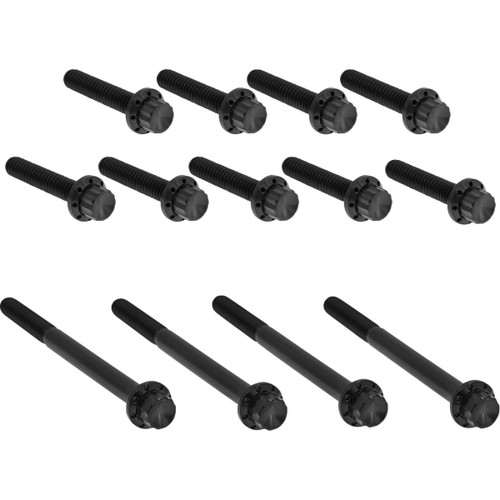 Arlen Ness #300-990 - Bolt Kit - Primary Cover - Titanium - 12-Point - Twin Cam - Black