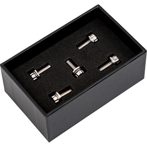Trask #TM-1050-A - Bitchin' Bolts Hardware Kit - Titanium - M8 - Derby Cover