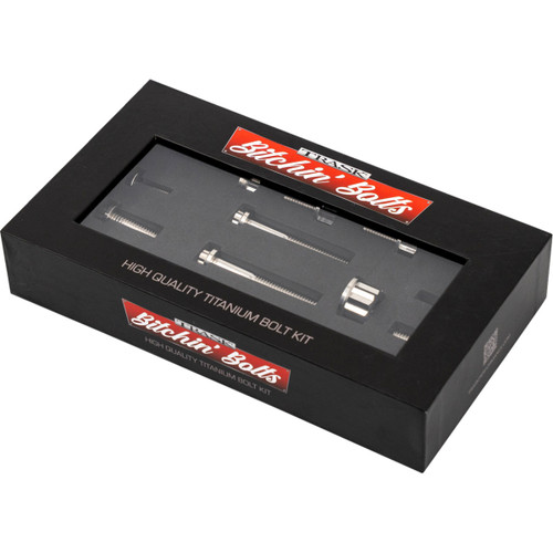 Trask #TM-1050-F - Bitchin' Bolts Hardware Kit - Titanium - M8 - Peg Mount