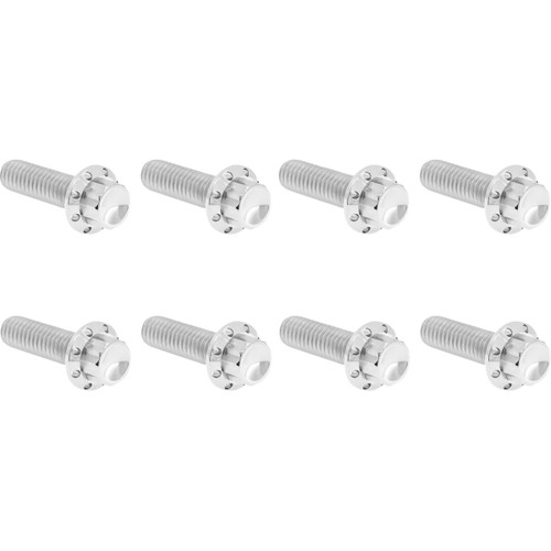 Arlen Ness #300-709 - Bolt Kit - Trap Door - Titanium - 12-Point - M8 - Polished