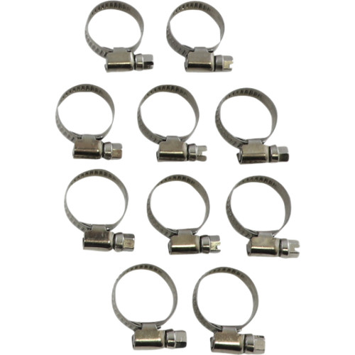 Parts Unlimited - Hose Clamps - Embossed - 12-22 mm - 10 Pack