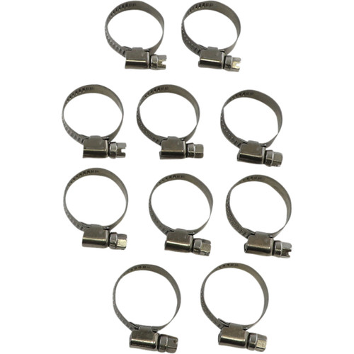 Parts Unlimited - Hose Clamps - Embossed - 16-27 mm - 10 Pack