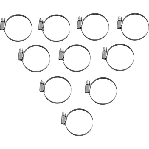 Parts Unlimited - Hose Clamps - Embossed - 32-50 mm - 10 Pack