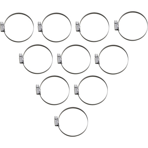 Parts Unlimited - Hose Clamps - Embossed - 50-70 mm - 10 Pack