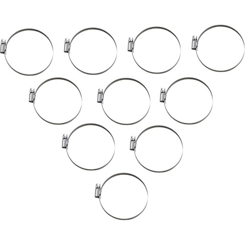 Parts Unlimited - Hose Clamps - Embossed - 60-80 mm - 10 Pack