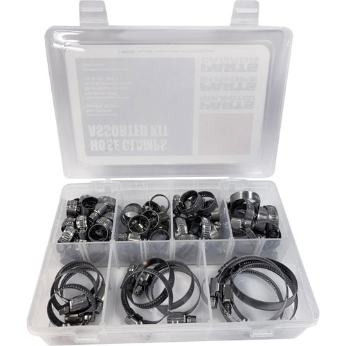 Parts Unlimited - Assortment Kit - Hose Clamp - 60-Pieces