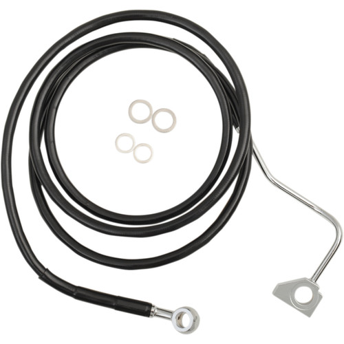 Drag Specialties - Brake Line - Front (Upper) - Black