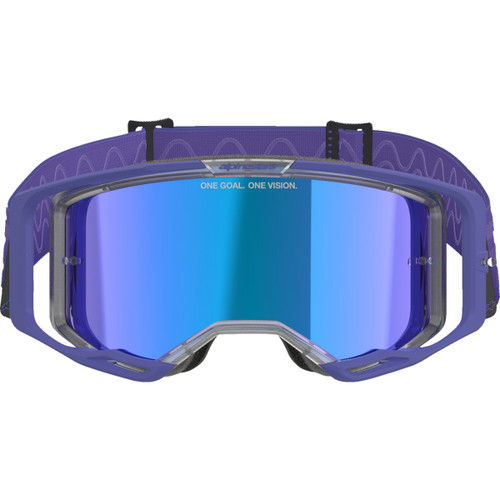 Alpinestars Goggles #5101625-3116 - Vision 8 Goggle - Corp - Purple - Blue Mirror Lens