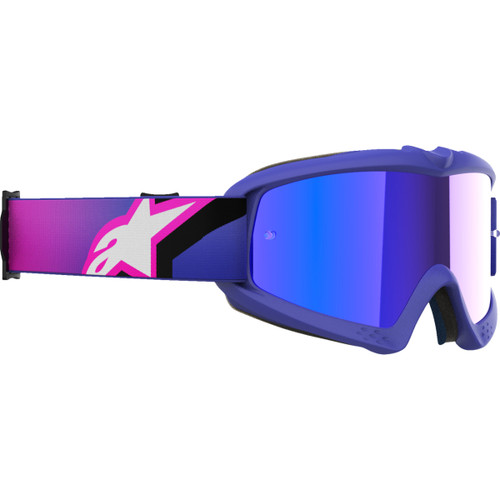 Alpinestars Goggles #5140225-3152 - Youth Vision Goggle - Corp - Purple Fluo/Pink - Blue Mirror Lens