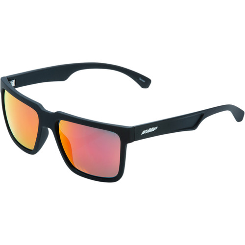 FMF #F-61506-251-01 - The Don Sunglasses - Matte Black - Red Mirror Lens
