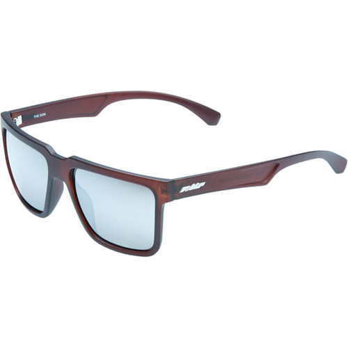 FMF #F-61506-252-01 - The Don Sunglasses - Matte Crystal Rootbeer - Silver Mirror Lens