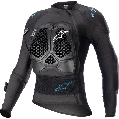 Alpinestars #6516823-1079-L - Stella Bionic Action v2 Protection Jacket - Black/Cyan - Large