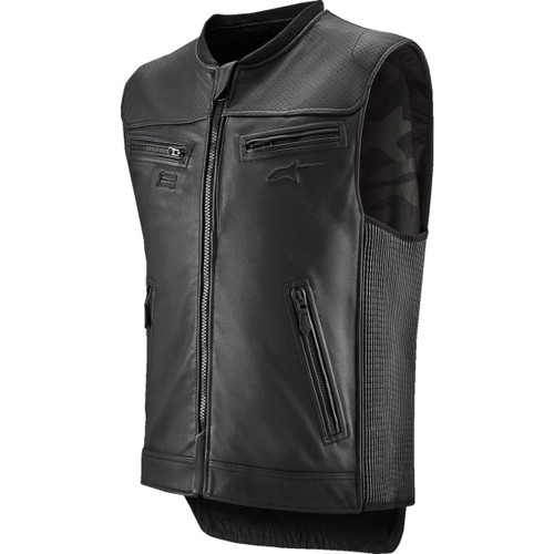 Alpinestars Tech-air #6505225-10-XS - Tech-Air® 3 v2 Leather Vest - Black - XS
