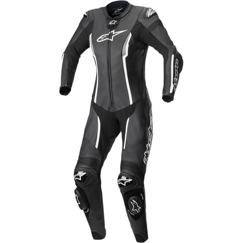 Alpinestars #3180122-12-38 - Stella Missile v2 1-Piece Leather Suit - Black/White - US 2 / EU 38