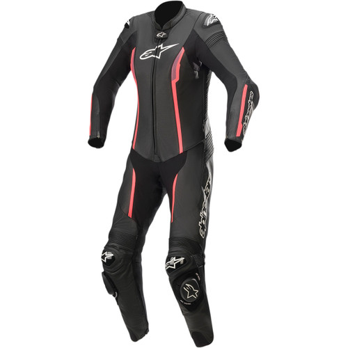 Alpinestars #3180122-1838-42 - Stella Missile v2 1-Piece Leather Suit - Black/Pink - US 6 / EU 42