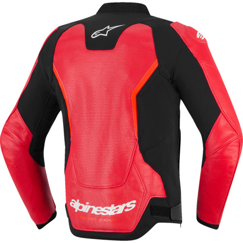 Alpinestars #3100326-3155-58 - GP Force v2 Airflow Leather Jacket - Red/Red Fluo - US 48 / EU 58