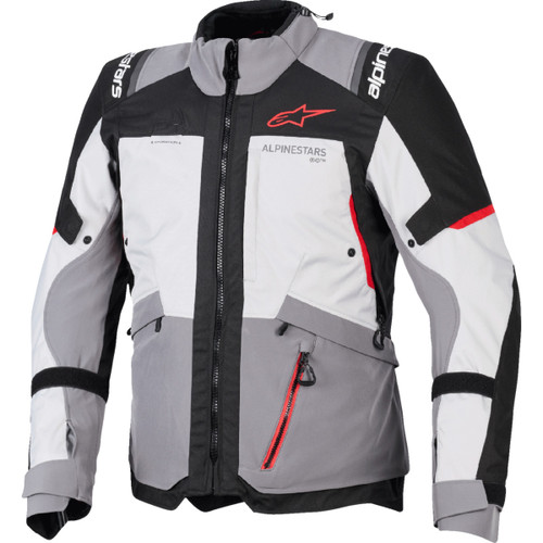 Alpinestars #3200526-9141-4X - Andes v4 Drystar® Jacket - Dark Gray/Ice Gray/Black/Bright Red - 4XL