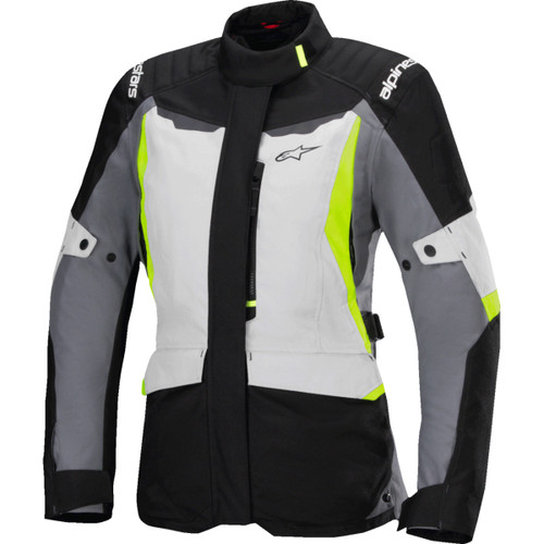 Alpinestars #3210325-9145-2X - Stella ST-1 Waterproof Jacket - Ice Gray/Black/Yellow Fluo - 2XL