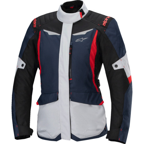 Alpinestars #3210325-7093-XS - Stella ST-1 Waterproof Jacket - Blue/Black/Red Fluo - XS