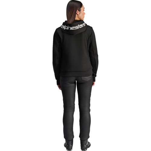Alpinestars #4210225-12-M - Stella Chrome v2 Sport Hoodie - Black/White - Medium