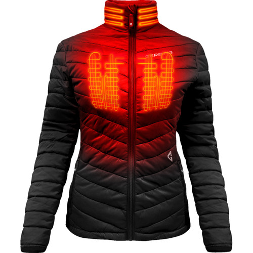 Gerbing Heated Clothing #GER-KPJKT-7V-W-B-S - Women's 7V Khione Insulated Heated Puffer Jacket 2.0 - Small